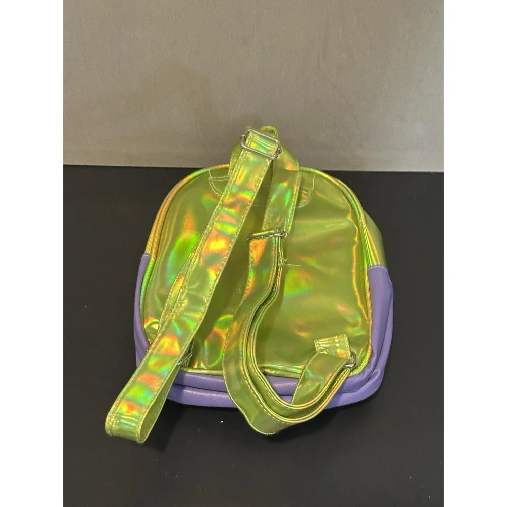 Nickelodeon Rugrats Reptar Mini Backpack‎ Holographic Metallic Pickles Childs